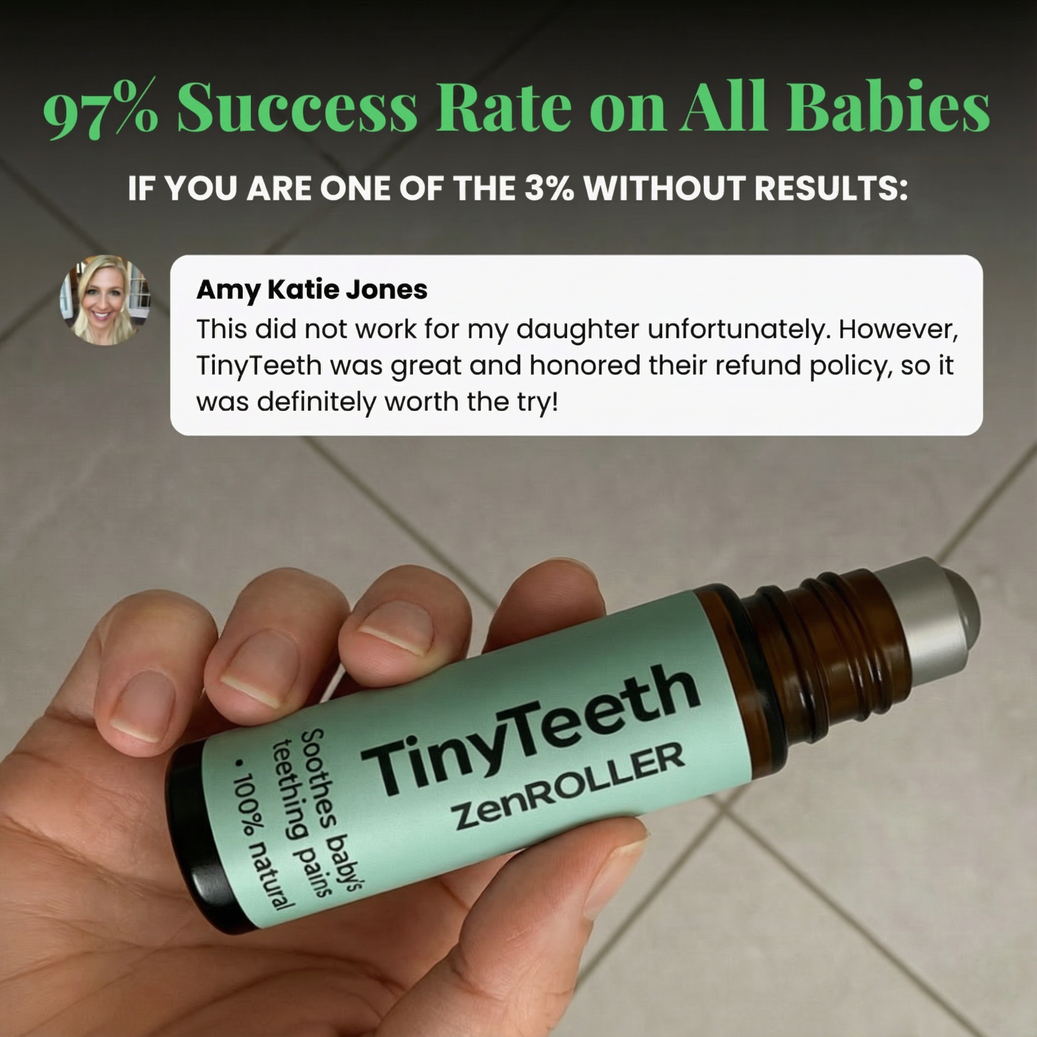 100% Natural 'Relief Roller' For Teething